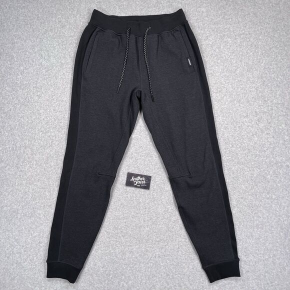 Legends Pants Mens Medium Black Highland Joggers Drawstring Lightweight Stretch